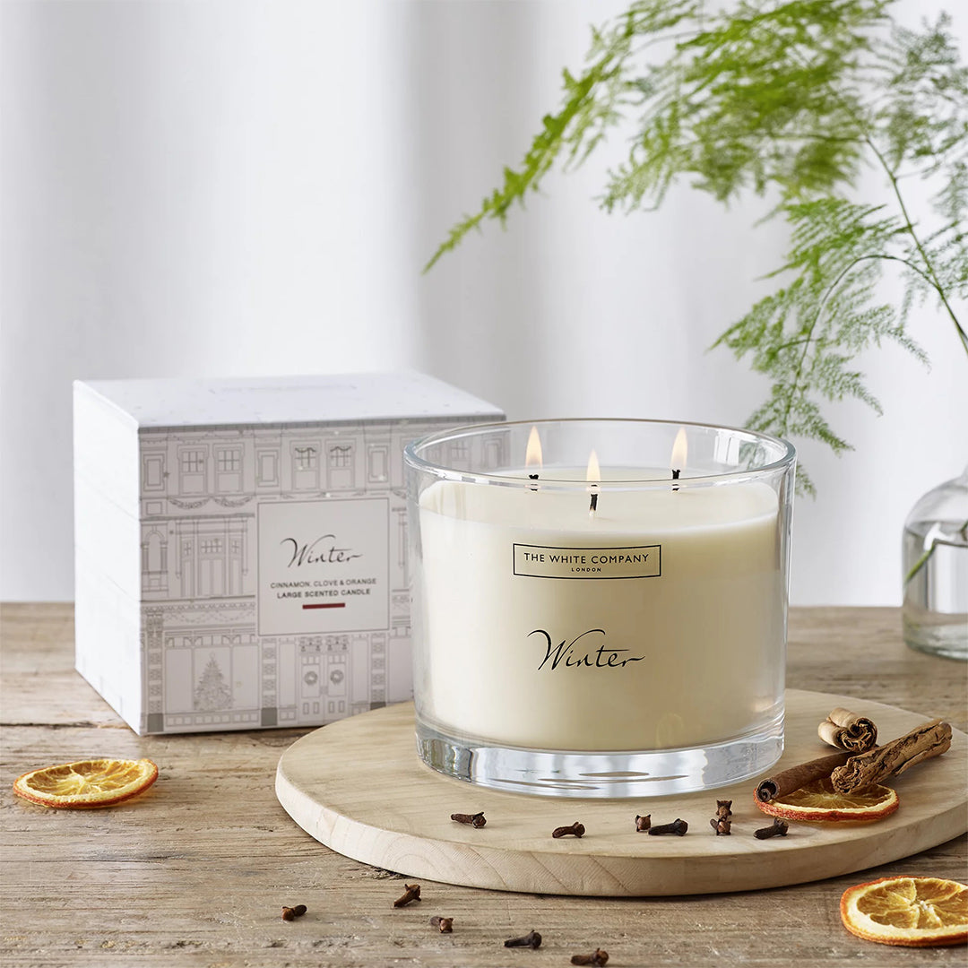 The White Company Winter Large Candle, 770g
